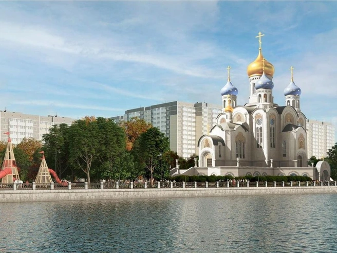 Помимо храма, на территории будет много других строений | Источник: Кубанская митрополия / T.me