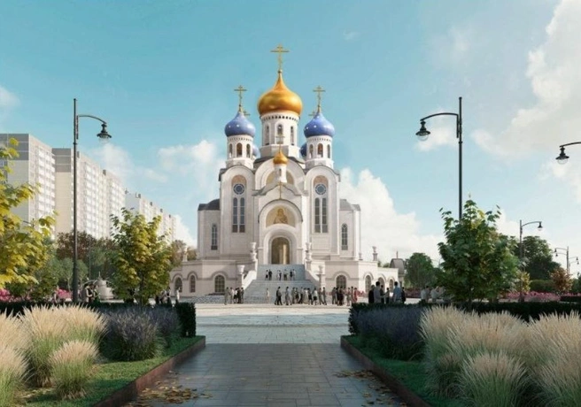 Храм будет высотой 60 метров | Источник: Кубанская митрополия / T.me